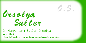 orsolya suller business card